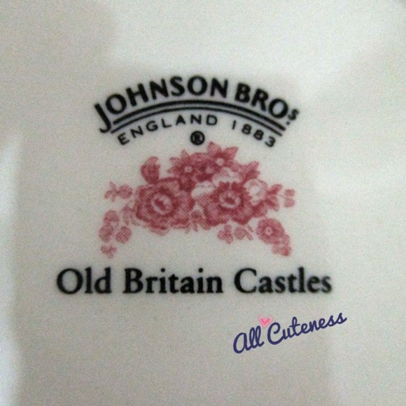 Vtg Johnson Bros Old Britain Castles Small Floral Vase - Picture 9 of 9